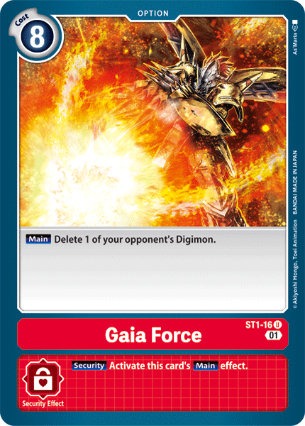 Gaia Force [ST1-16] (Alternative Art) [Starter Deck: Gallantmon] | Devastation Store