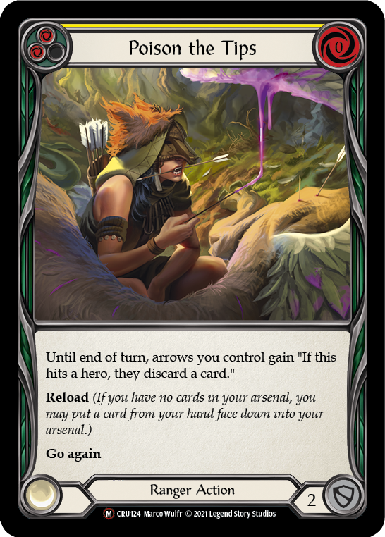 Poison the Tips (Rainbow Foil) [CRU124-RF] Unlimited Rainbow Foil | Devastation Store