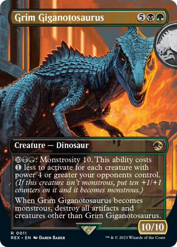 Grim Giganotosaurus (Borderless) [Jurassic World Collection] | Devastation Store