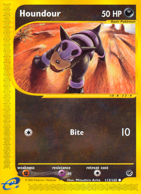 Houndour (113/165) [Expedition: Base Set] | Devastation Store