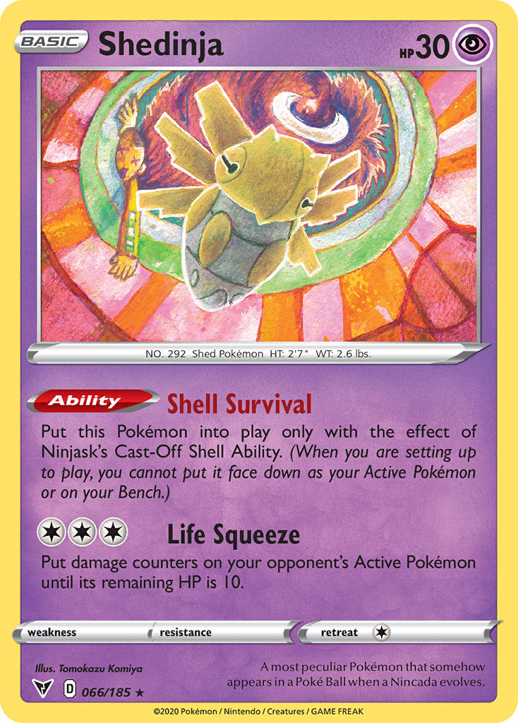 Shedinja (066/185) [Sword & Shield: Vivid Voltage] | Devastation Store