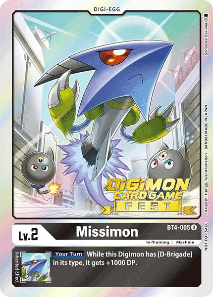 Missimon [BT4-005] (Digimon Card Game Fest 2022) [Great Legend Promos] | Devastation Store
