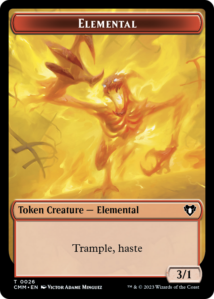 Elemental Token (26) [Commander Masters Tokens] | Devastation Store