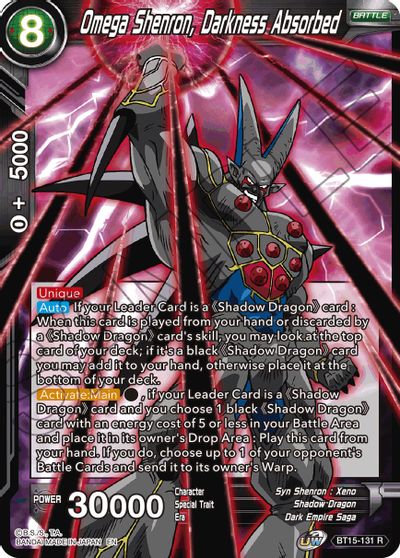 Omega Shenron, Darkness Absorbed [BT15-131] | Devastation Store