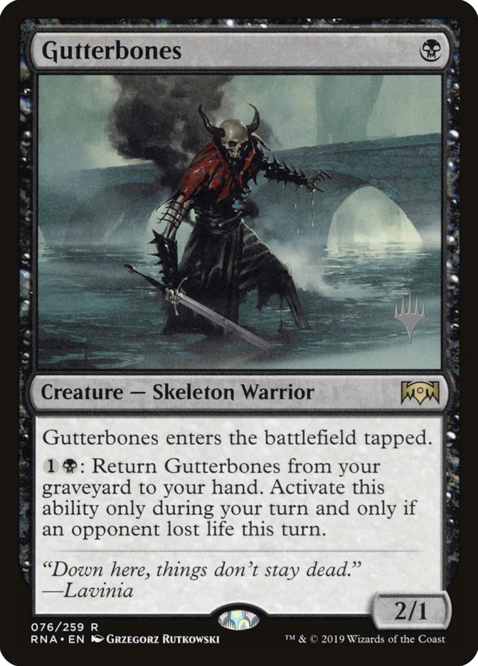 Gutterbones (Promo Pack) [Ravnica Allegiance Promos] | Devastation Store