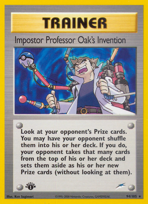 Impostor Professor Oak's Invention (94/105) [Neo Destiny 1st Edition] | Devastation Store
