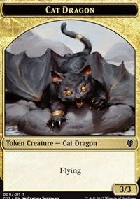 Cat Dragon (009) // Dragon (006) Double-sided Token [Commander 2017 Tokens] | Devastation Store