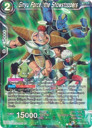 Ginyu Force, the Showstoppers [EX14-03] | Devastation Store