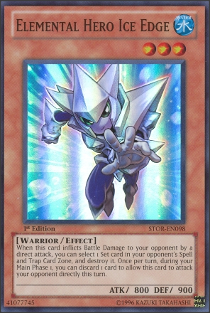 Elemental Hero Ice Edge [STOR-EN098] Super Rare | Devastation Store