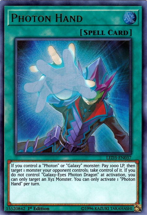 Photon Hand [LED3-EN037] Ultra Rare | Devastation Store