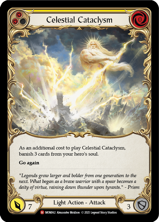 Celestial Cataclysm (Rainbow Foil) [MON062-RF] 1st Edition Rainbow Foil - Devastation Store | Devastation Store