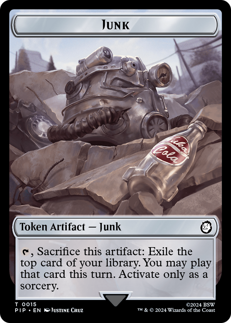 Junk // Thopter Double-Sided Token [Fallout Tokens] | Devastation Store