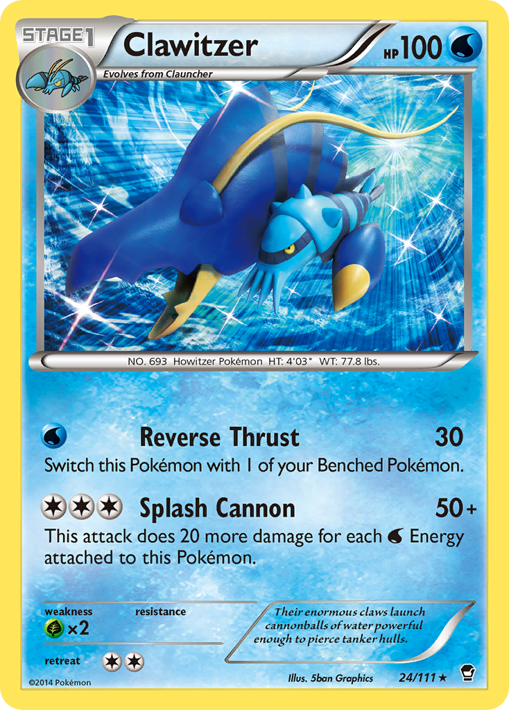 Clawitzer (24/111) [XY: Furious Fists] | Devastation Store