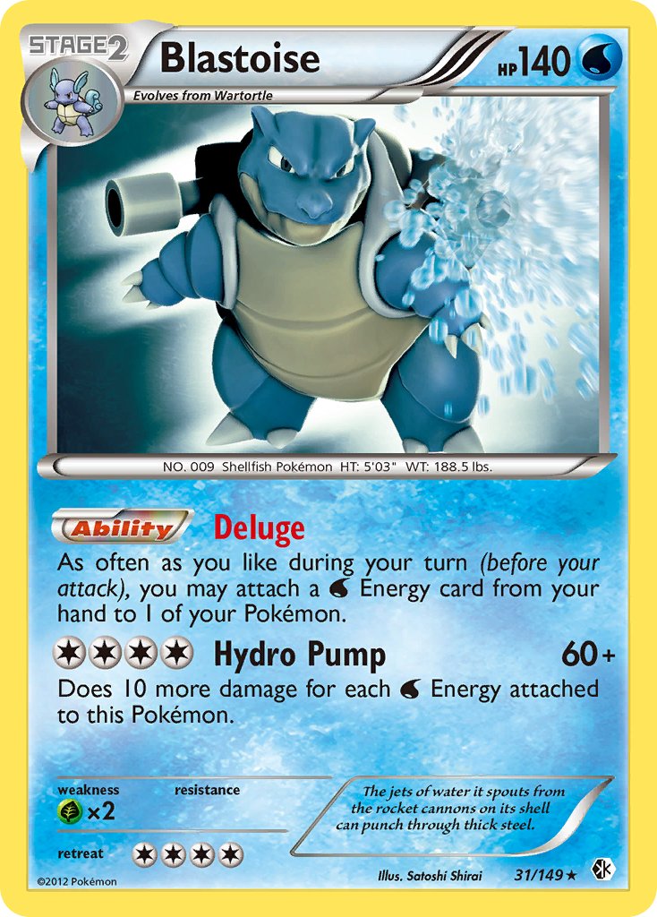 Blastoise (31/149) (Theme Deck Exclusive) [Black & White: Boundaries Crossed] | Devastation Store