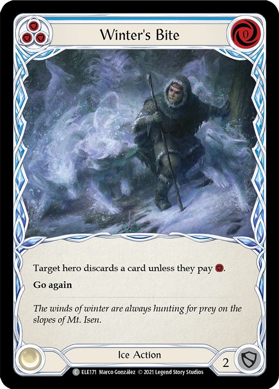 Winter's Bite (Blue) [ELE171] (Tales of Aria)  1st Edition Normal | Devastation Store