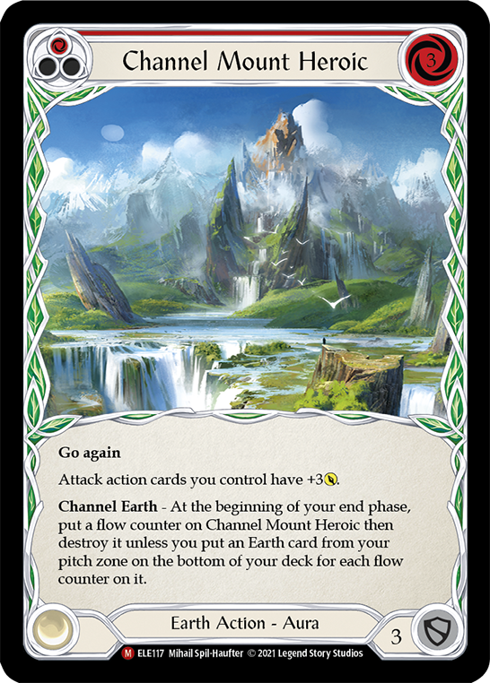 Channel Mount Heroic [ELE117] (Tales of Aria)  1st Edition Rainbow Foil | Devastation Store