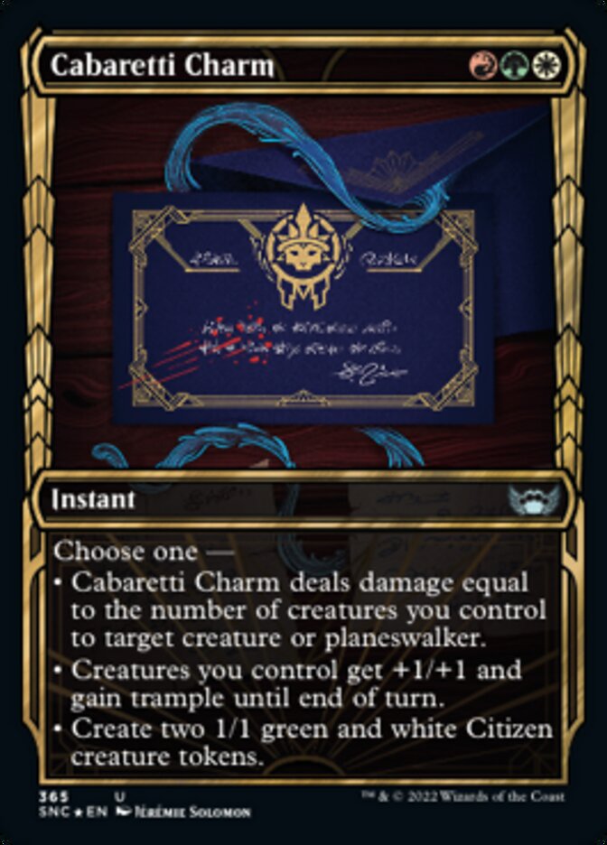 Cabaretti Charm (Showcase Golden Age Gilded Foil) [Streets of New Capenna] | Devastation Store