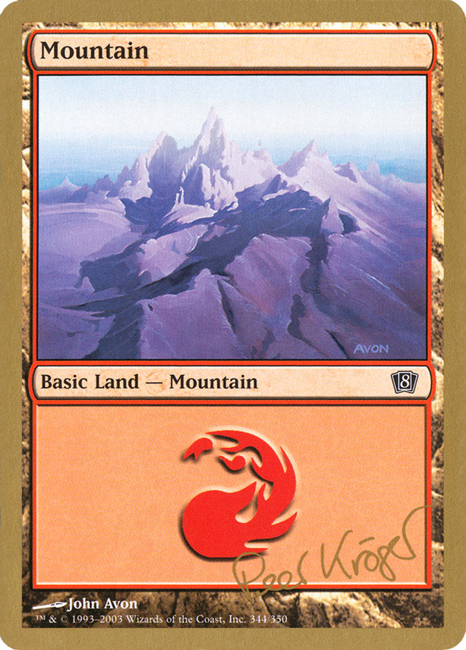 Mountain (344) (Peer Kroger) [World Championship Decks 2003] | Devastation Store