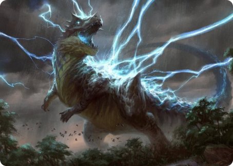 Thrasta, Tempest's Roar Art Card (41) [Modern Horizons 2 Art Series] | Devastation Store