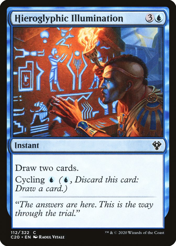 Hieroglyphic Illumination [Commander 2020] | Devastation Store