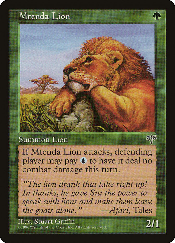 Mtenda Lion [Mirage] | Devastation Store