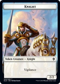 Knight // Food (17) Double-sided Token [Throne of Eldraine Tokens] | Devastation Store