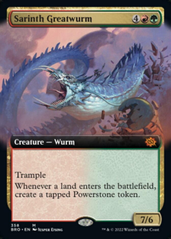 Sarinth Greatwurm (Extended Art) [The Brothers' War] | Devastation Store
