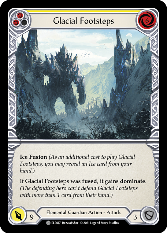 Glacial Footsteps (Yellow) [ELE017] (Tales of Aria)  1st Edition Normal | Devastation Store