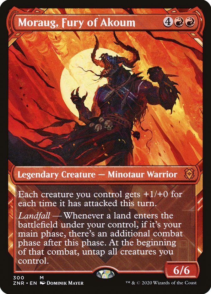 Moraug, Fury of Akoum (Showcase) [Zendikar Rising] | Devastation Store