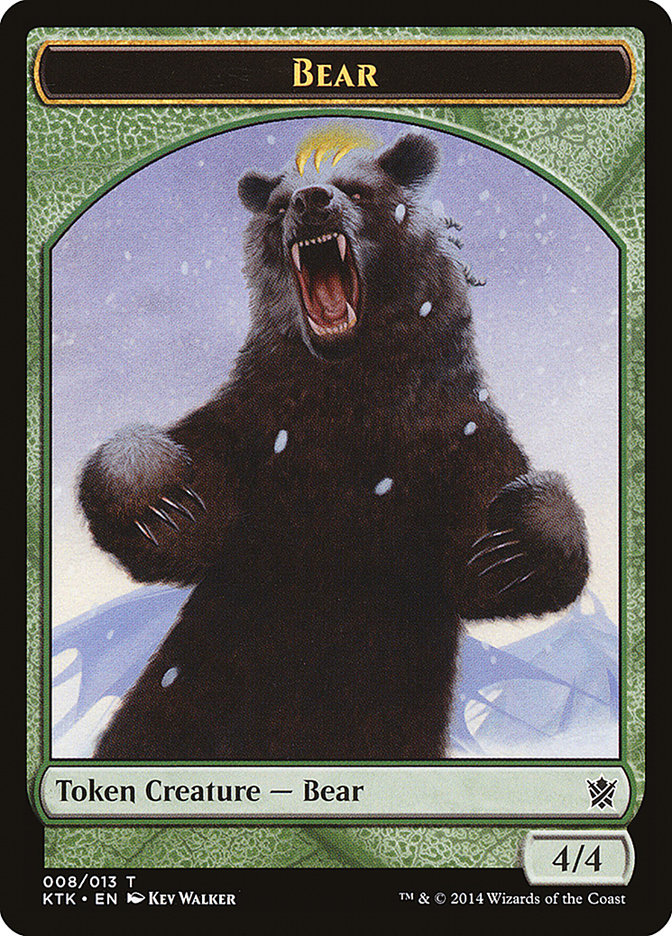 Bear [Khans of Tarkir Tokens] | Devastation Store