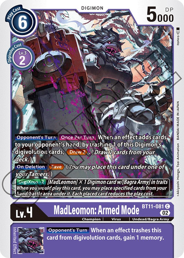 MadLeomon: Armed Mode [BT11-081] [Dimensional Phase] | Devastation Store