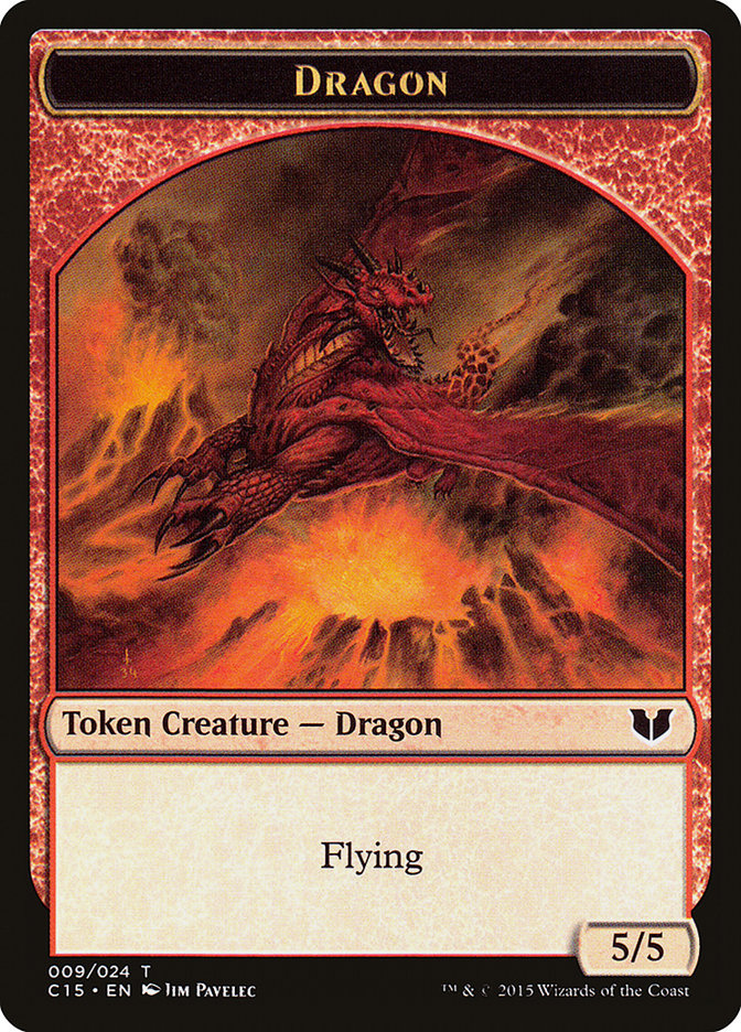 Dragon // Dragon Double-Sided Token [Commander 2015 Tokens] | Devastation Store