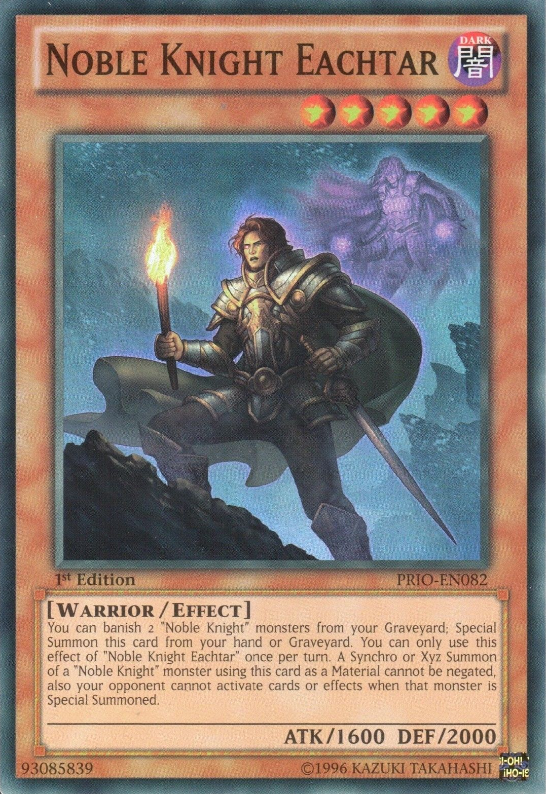 Noble Knight Eachtar [PRIO-EN082] Super Rare | Devastation Store