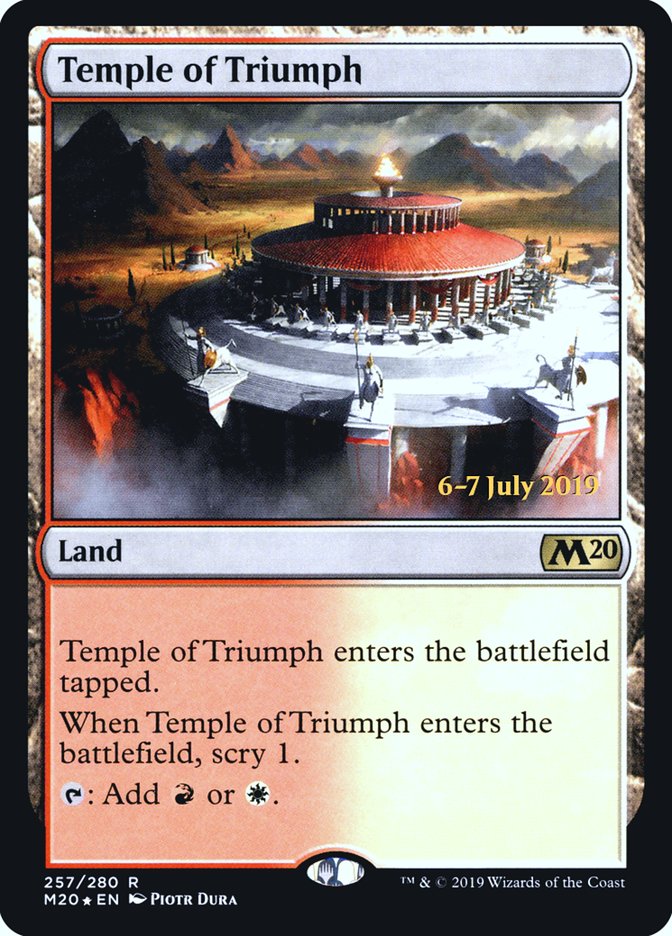Temple of Triumph  [Core Set 2020 Prerelease Promos] | Devastation Store
