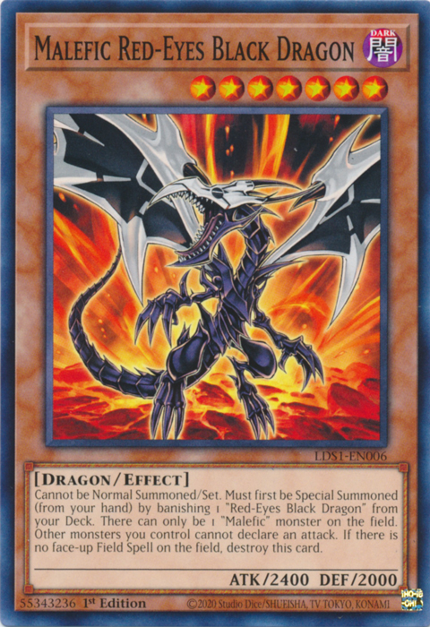 Malefic Red-Eyes Black Dragon [LDS1-EN006] Common | Devastation Store