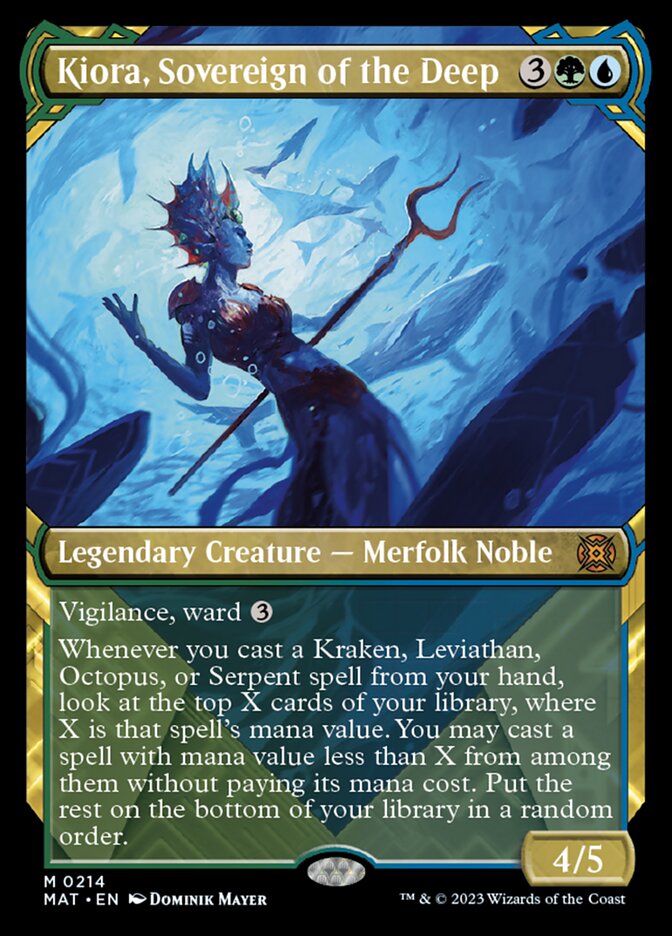 Kiora, Sovereign of the Deep (Showcase Halo Foil) [March of the Machine: The Aftermath] | Devastation Store
