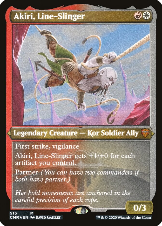 Akiri, Line-Slinger (Etched) [Commander Legends] | Devastation Store