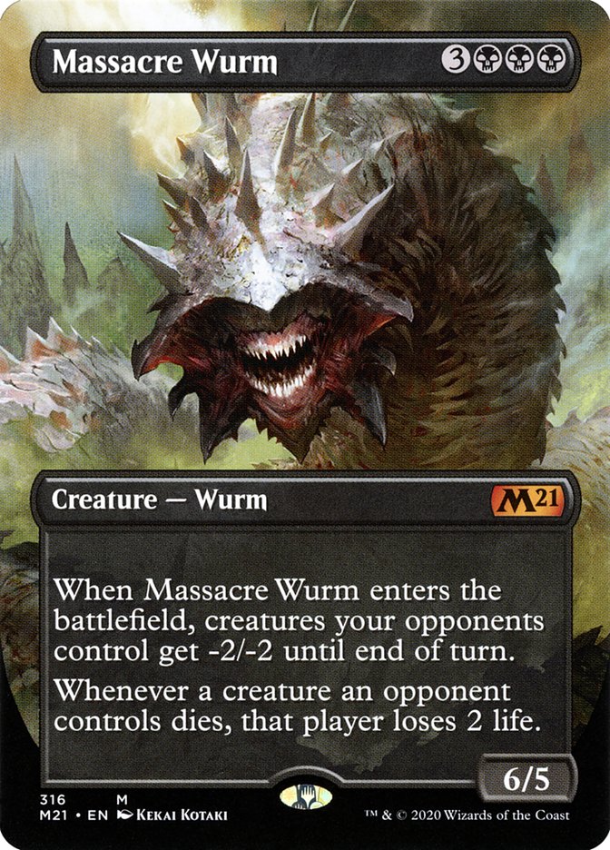 Massacre Wurm (Extended) [Core Set 2021] | Devastation Store