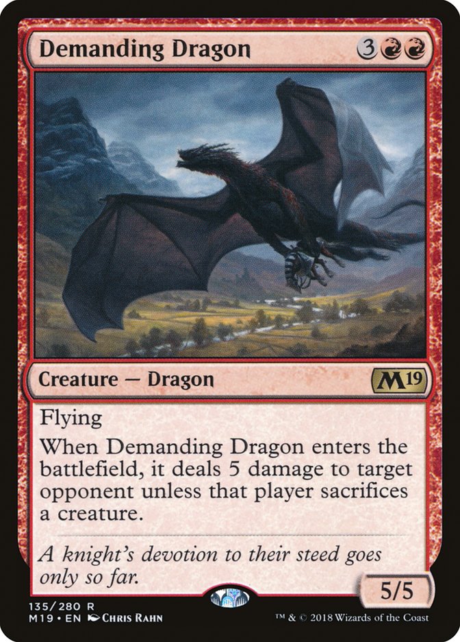 Demanding Dragon [Core Set 2019] - Devastation Store | Devastation Store