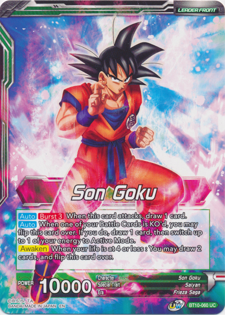 Son Goku // Ferocious Strike SS Son Goku (BT10-060) [Rise of the Unison Warrior Prerelease Promos] | Devastation Store
