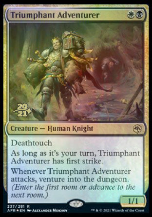 Triumphant Adventurer [Dungeons & Dragons: Adventures in the Forgotten Realms Prerelease Promos] | Devastation Store