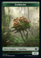 Saproling // Treasure Double-sided Token [Double Masters 2022 Tokens] | Devastation Store