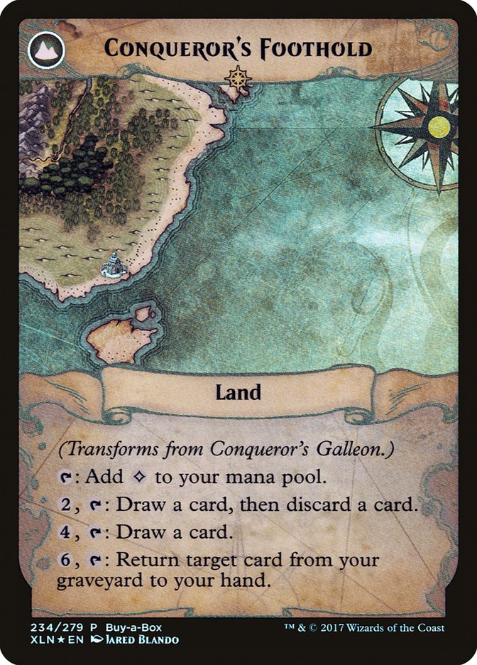 Conqueror's Galleon // Conqueror's Foothold (Buy-A-Box) [Ixalan Treasure Chest] - Devastation Store | Devastation Store