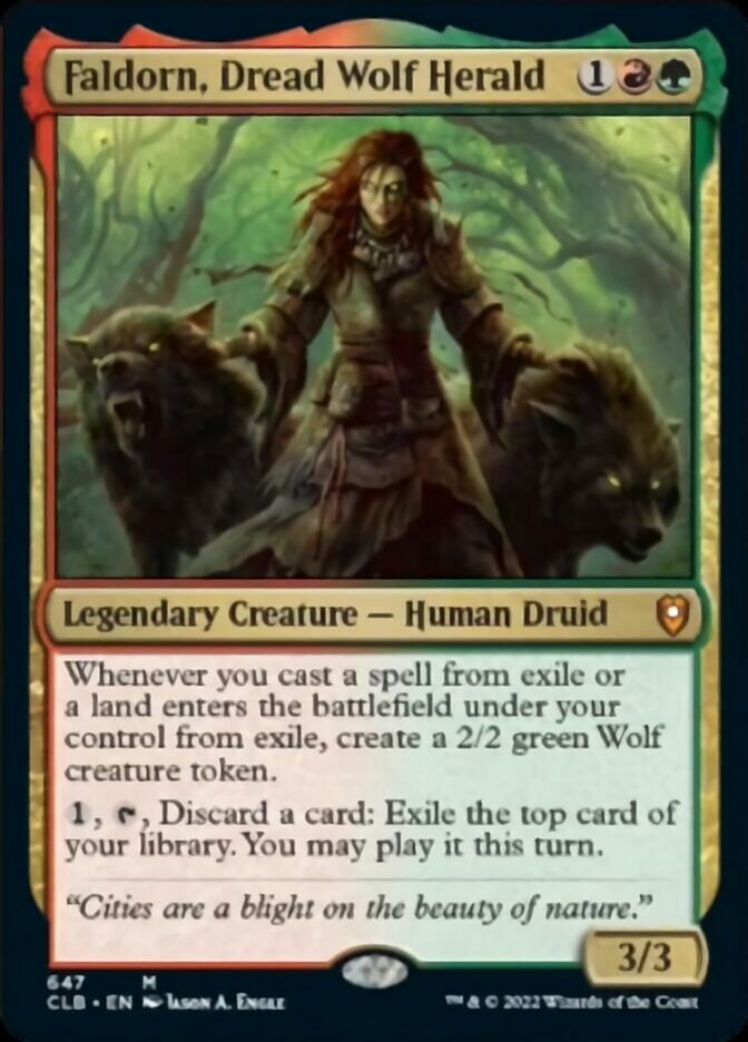 Faldorn, Dread Wolf Herald [Commander Legends: Battle for Baldur's Gate] | Devastation Store