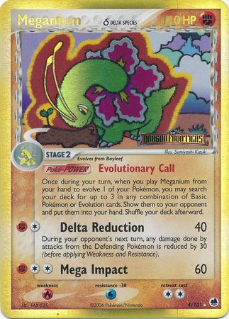 Meganium (4/101) (Delta Species) (Stamped) [EX: Dragon Frontiers] | Devastation Store