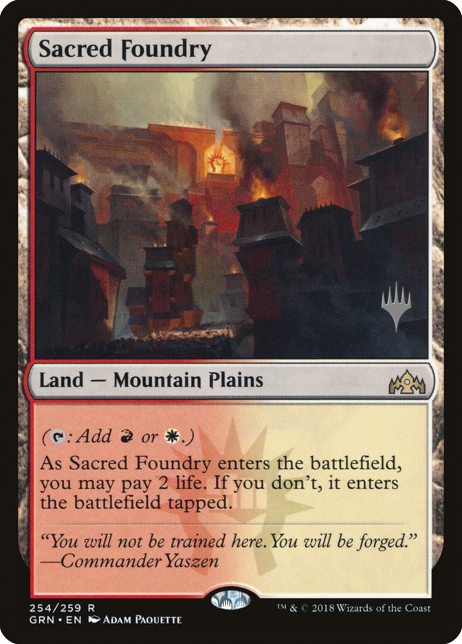 Sacred Foundry (Promo Pack) [Guilds of Ravnica Promos] | Devastation Store