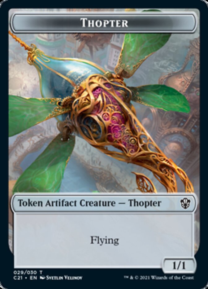 Golem (025) // Thopter Token [Commander 2021 Tokens] | Devastation Store