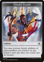 First Mate Ragavan // Teferi's Talent Emblem Double-Sided Token [March of the Machine Commander Tokens] | Devastation Store