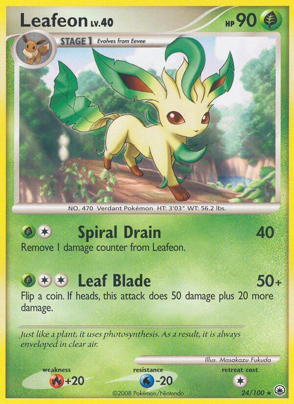 Leafeon (24/100) (Theme Deck Exclusive) [Diamond & Pearl: Majestic Dawn] | Devastation Store