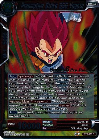 Preemptive Strike SSG Vegeta [BT6-008_PR] | Devastation Store